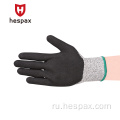 Hespax прочные нитрильные мужчины черная перчатка автомобильная OEM